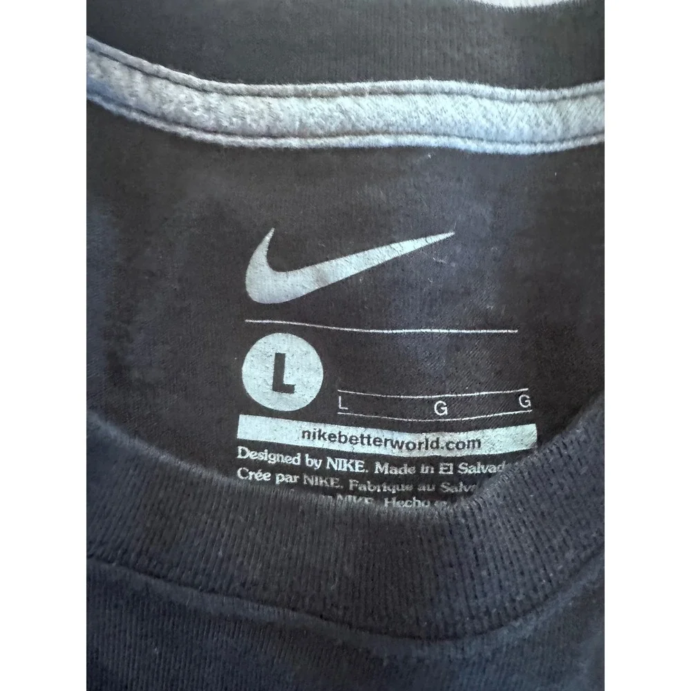 Nike Kids Long Sleeve Basketball Graphic Tee Black Yellow Size Large L